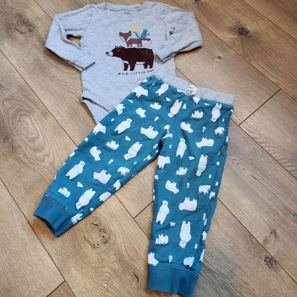 Carter's 24m Woodland Animal Outfit - Picture 2 of 3